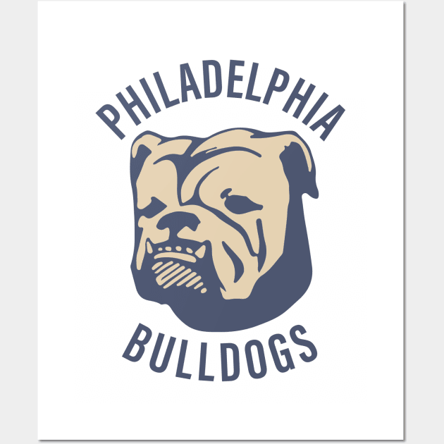 Defunct Philadelphia Bulldogs Football 1965 Wall Art by LocalZonly